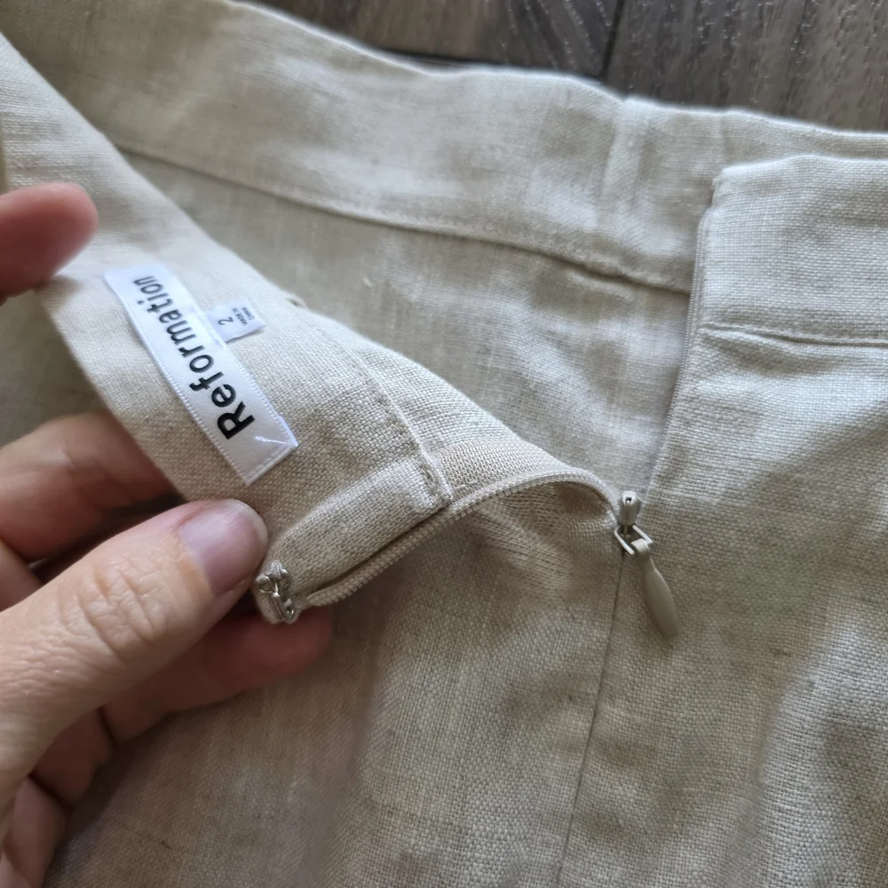 NWT Reformation Maeve Linen Skirt - Picture 7 of 12